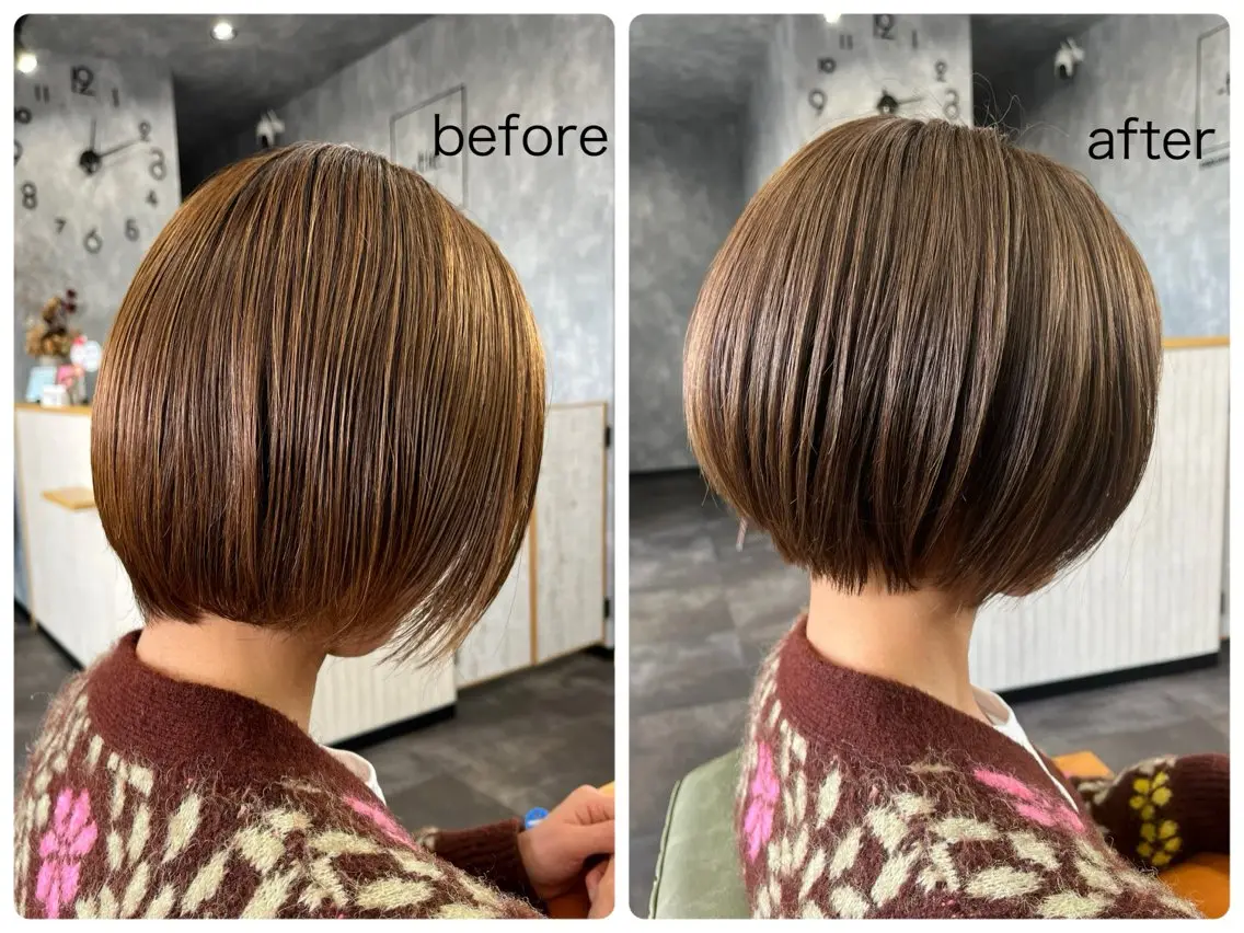 ショート ショートボブ アッシュ ボブ ショートヘア 〜tiehair 小幡のヘアスタイル