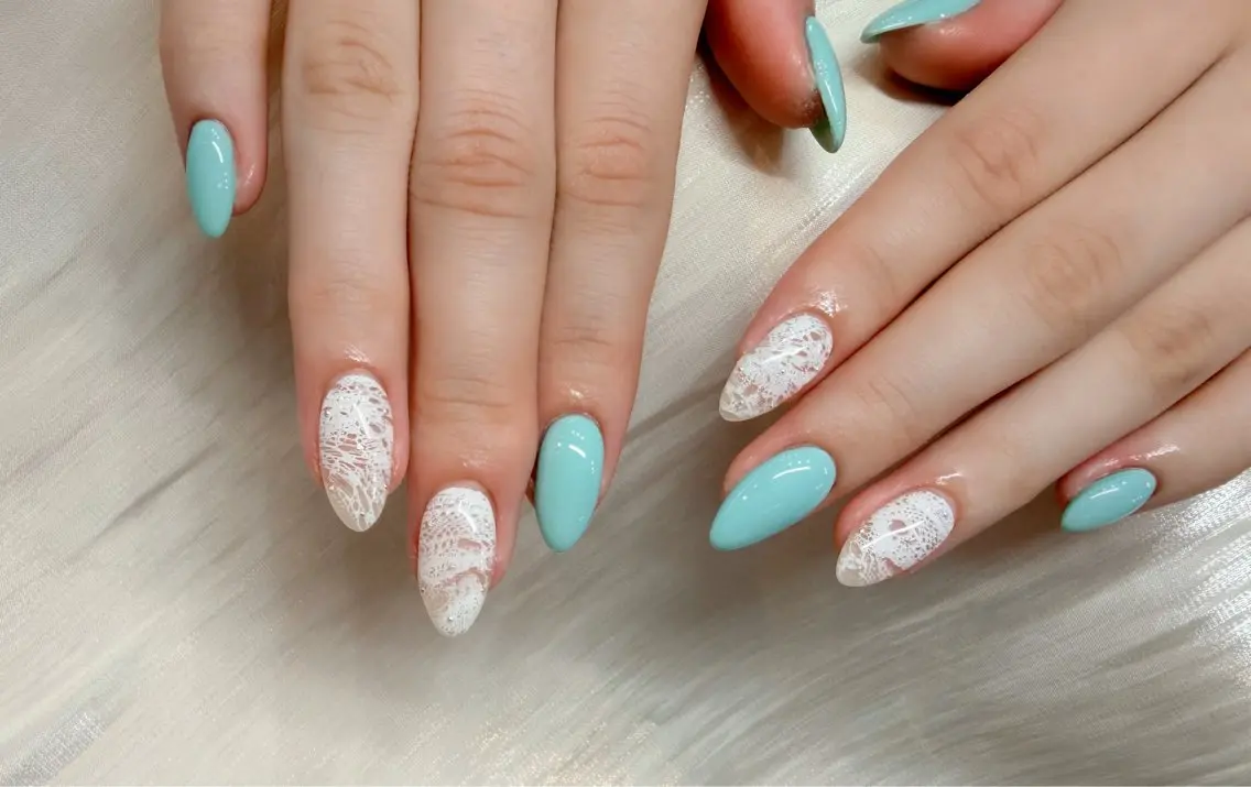 ネイル レース ハンドネイル Vanilla nail salonのネイルデザイン