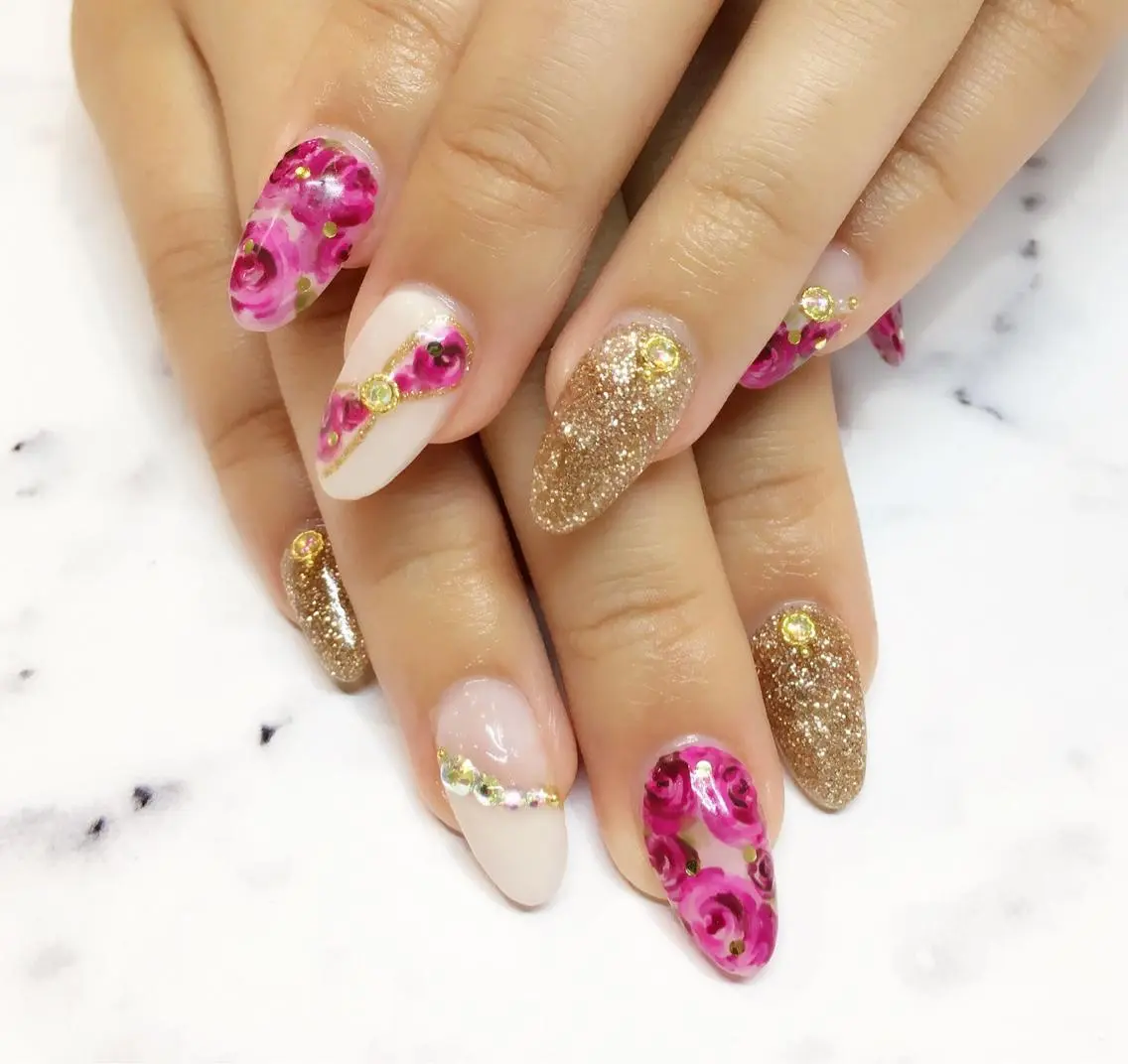 ネイル アートネイル 持ち込み スカルプネイル nail salon Soeurのネイルデザイン