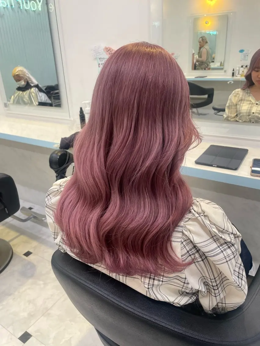 ロング カラー 【美髪矯正/絹髪】 🎀hinano🎀のヘアスタイル