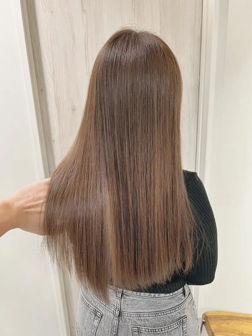 ⭐️プチ贅沢コース⭐️縮毛矯正➕ツヤカラー➕似合わせカット➕TOKIO 4 STEPトリートメント‼️の写真