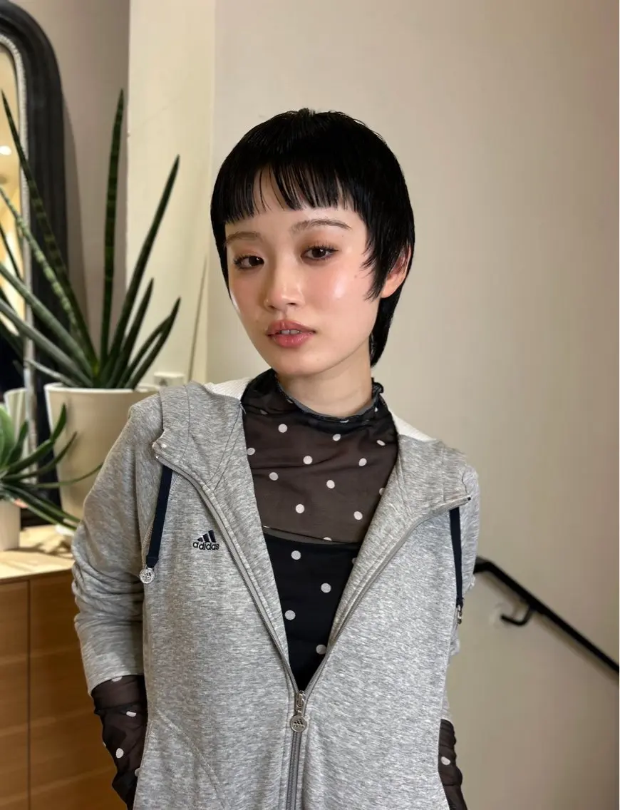ショート 佐々木 萌衣/ 髪質改善/つやカラーのヘアスタイル
