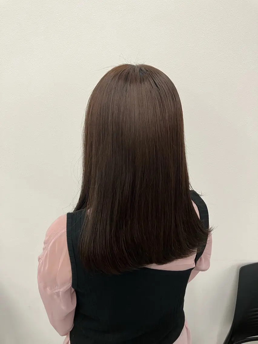 セミロング カラー ヘアアレンジ 💓色落ちまで綺麗な 垢抜けカラー💓のヘアスタイル