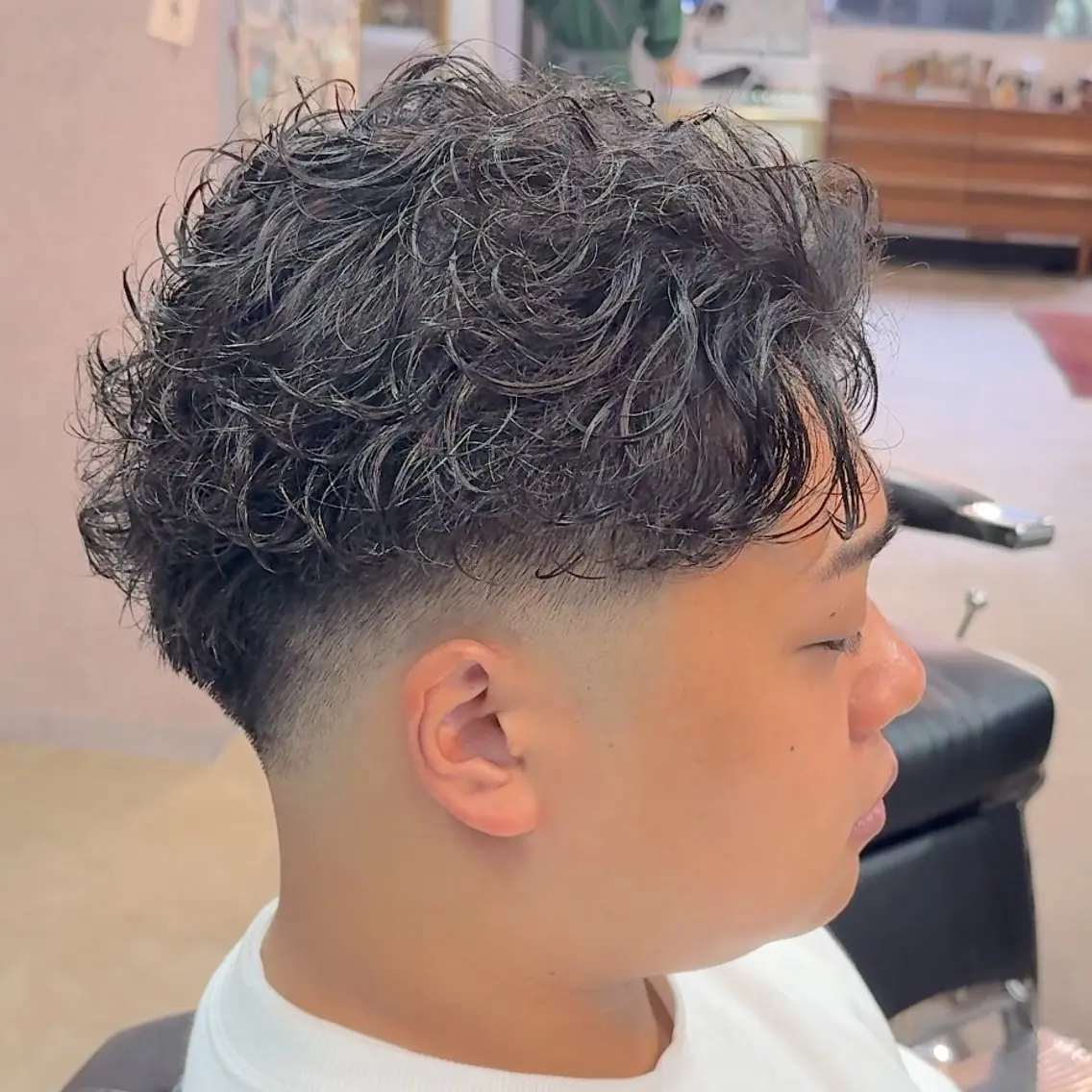 ショート パーマ ヘアアレンジ メンズ MENIN メンズ サロン　望月　涼太のヘアスタイル