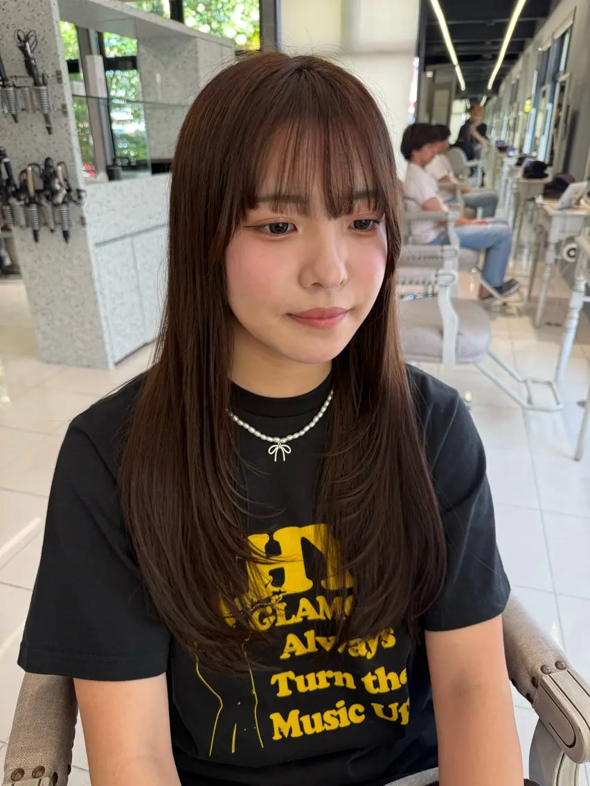 ロング カット 阿部 優美子のヘアスタイル