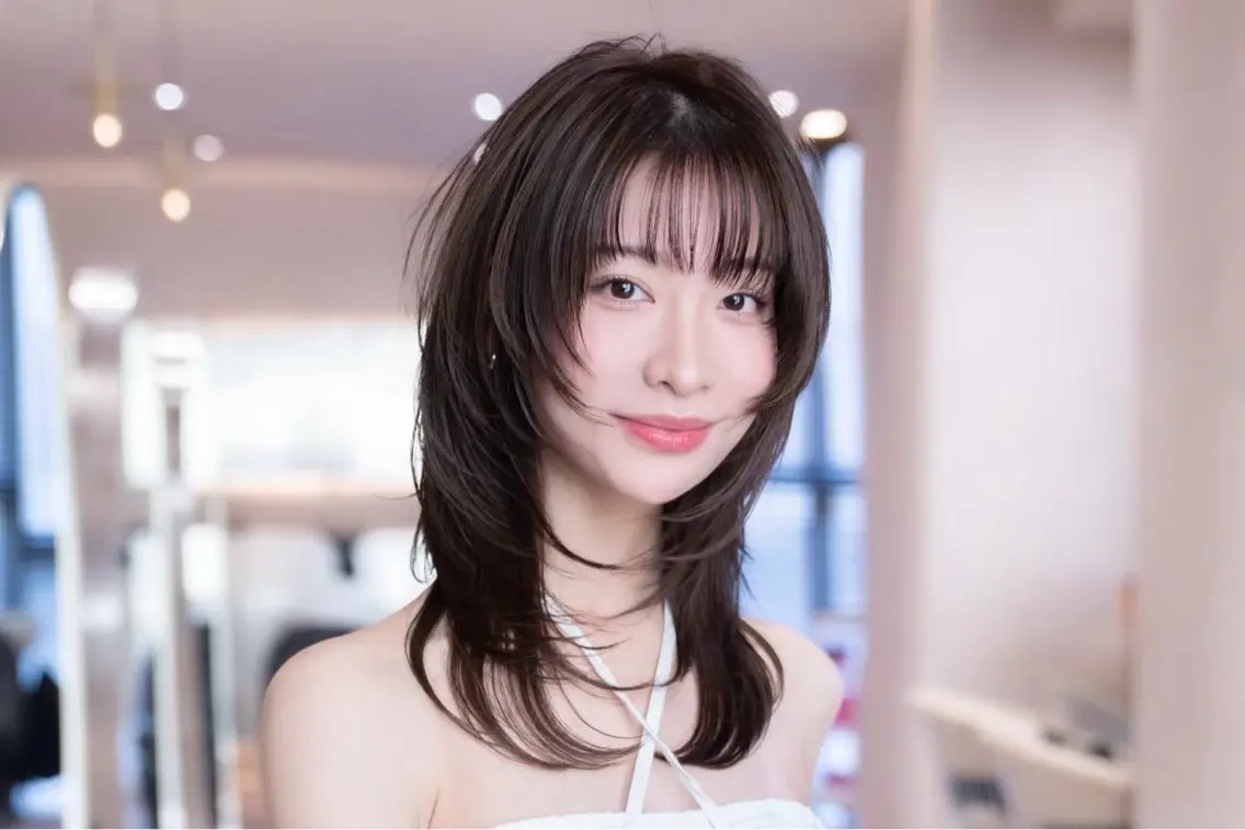 ミディアム ヘアセット ミディアムレイヤー/ 髪質改善/堅亘のヘアスタイル