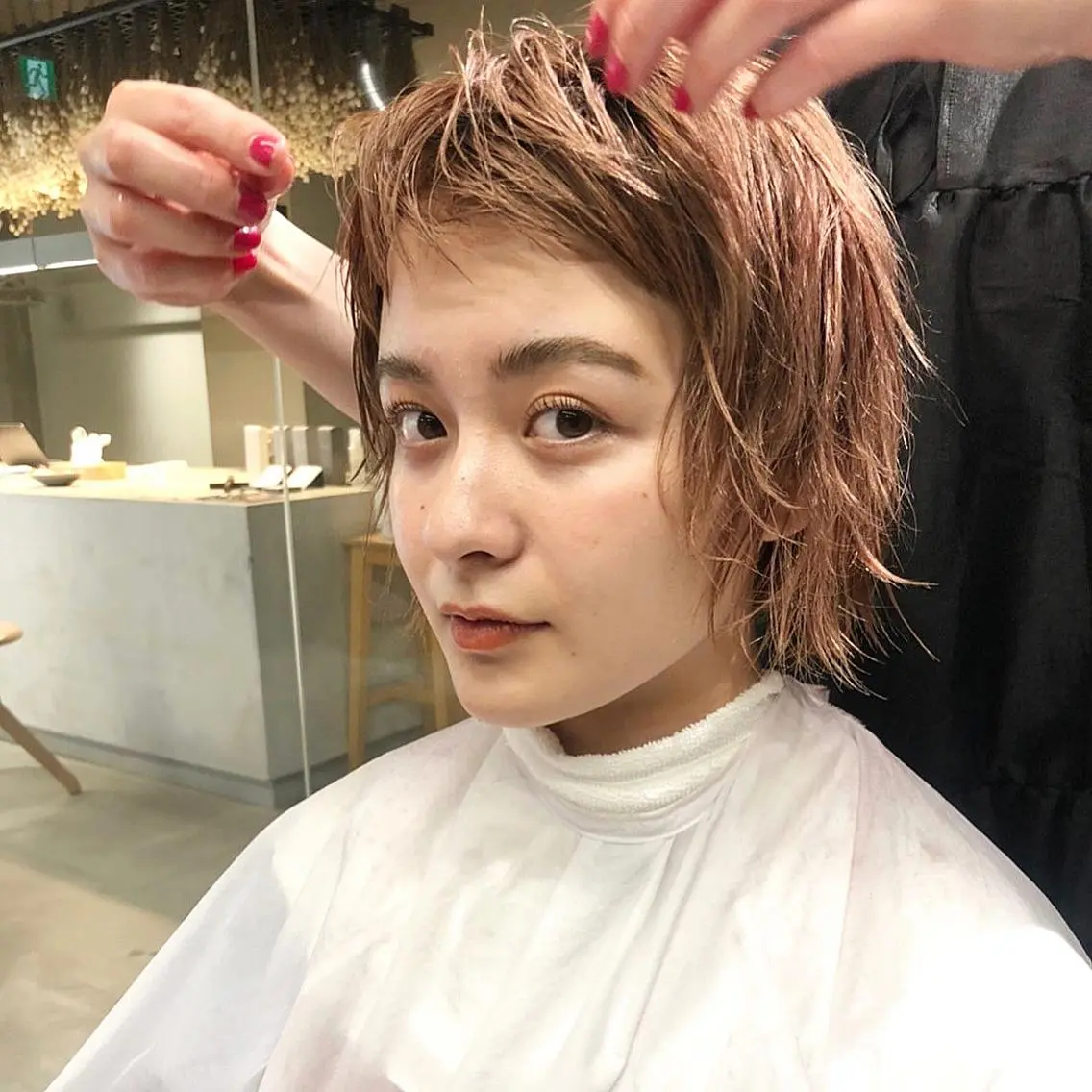 ミディアム カラー パーマ ヘアアレンジ メンズ キッズ ネイル マツエク・マツパ tatsumi/ボブ ウルフ/レイヤーのヘアスタイル
