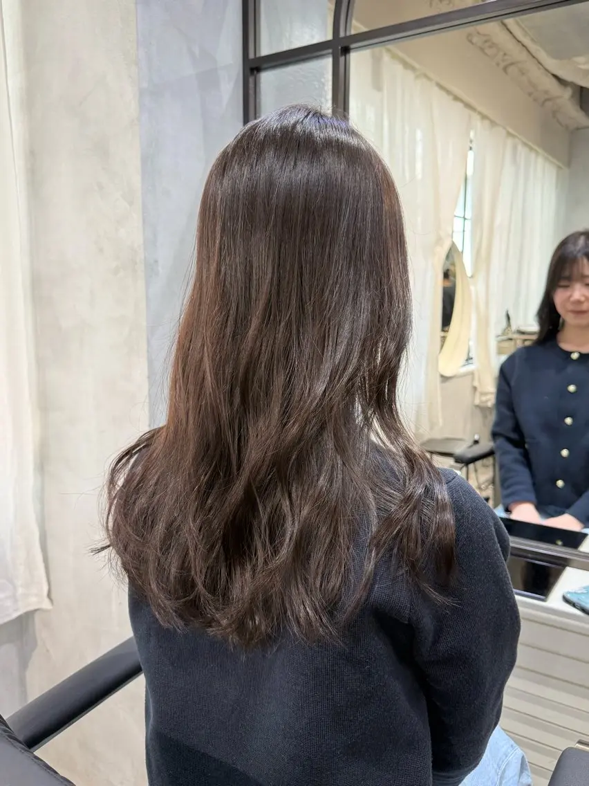 セミロング カラー カット ヘアカラー トリートメント 【銀座】艶髪/上品な カラー特化/涼のヘアスタイル