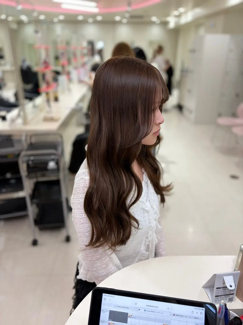 カラー ヘアカラー トリートメント ベージュ・ラベンダー カラー🎀りりのヘアスタイル