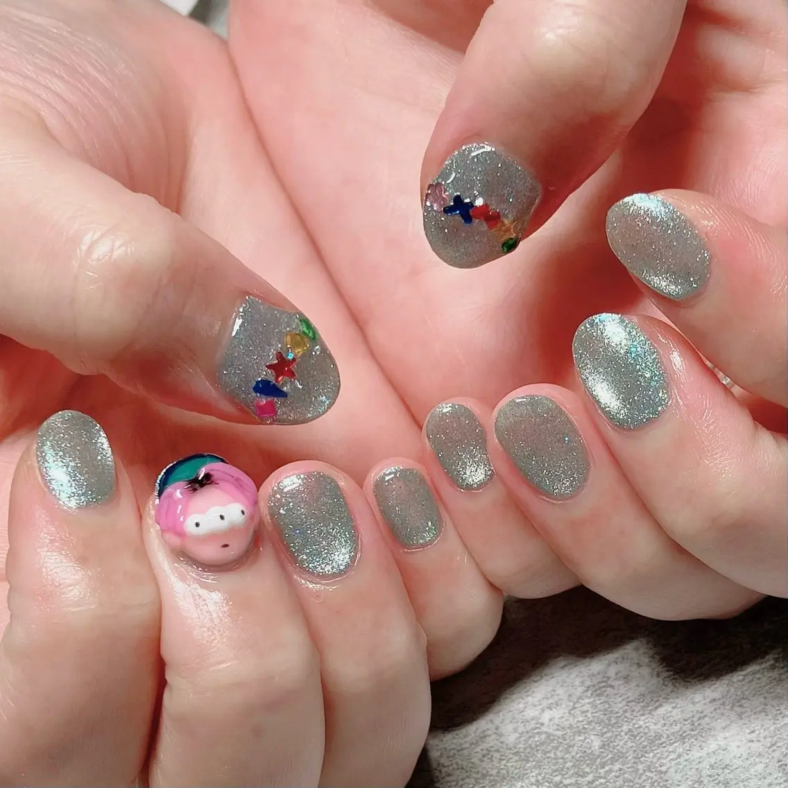 ネイル ハンドネイル ハンドケア shino🌟 痛ネイルのネイルデザイン