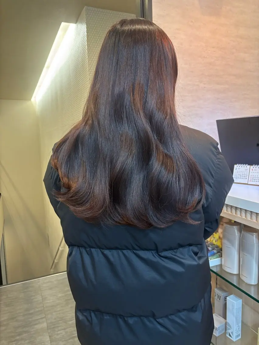 ロング カラー ヘアカラー 矢野 漣星のヘアスタイル