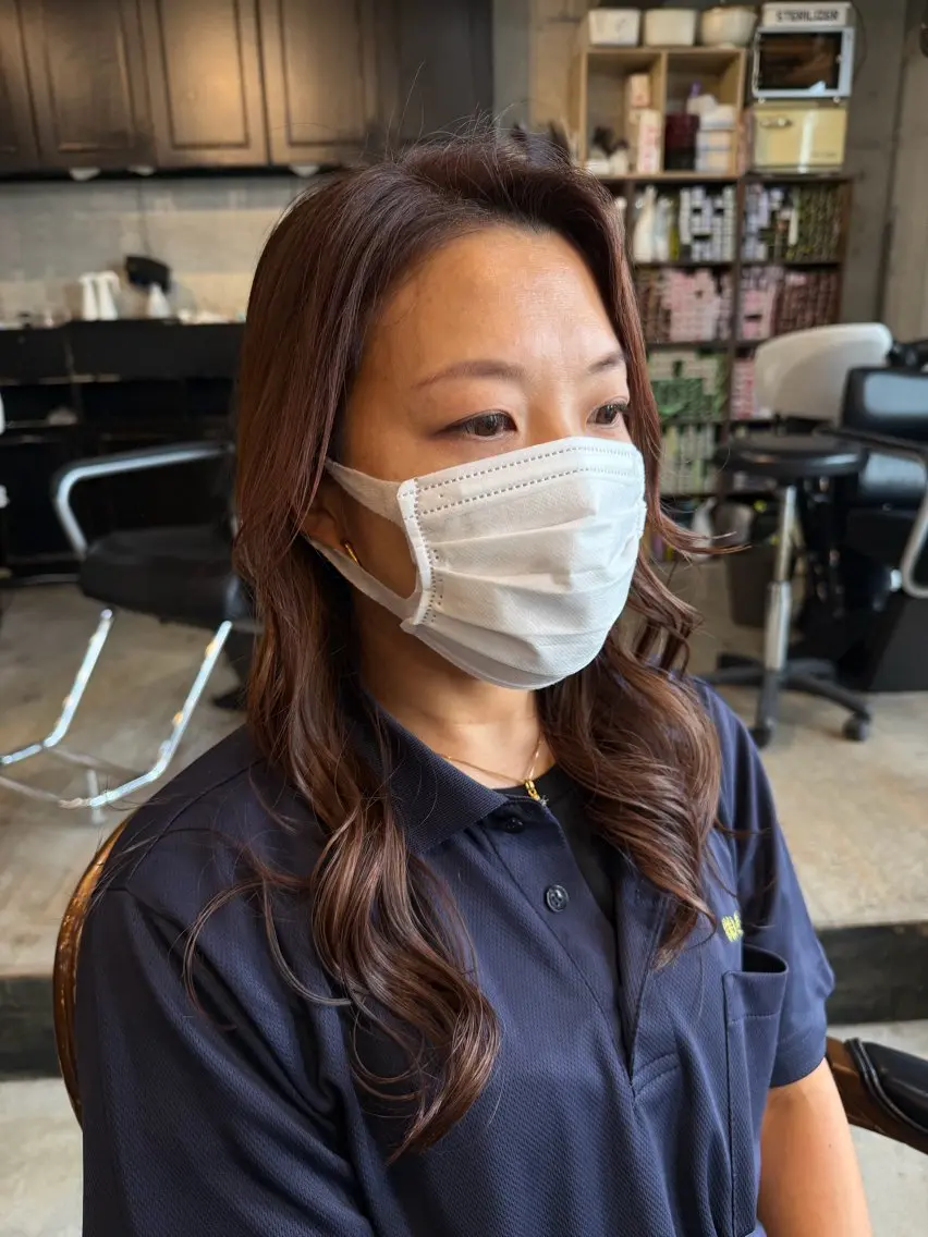 ロング カラー ヘアアレンジ ブラウンカラー ピンクカラー ピンクブラウン ロング カット ヘアカラー トリートメント 🍀Ryosuke 🍀のヘアスタイル