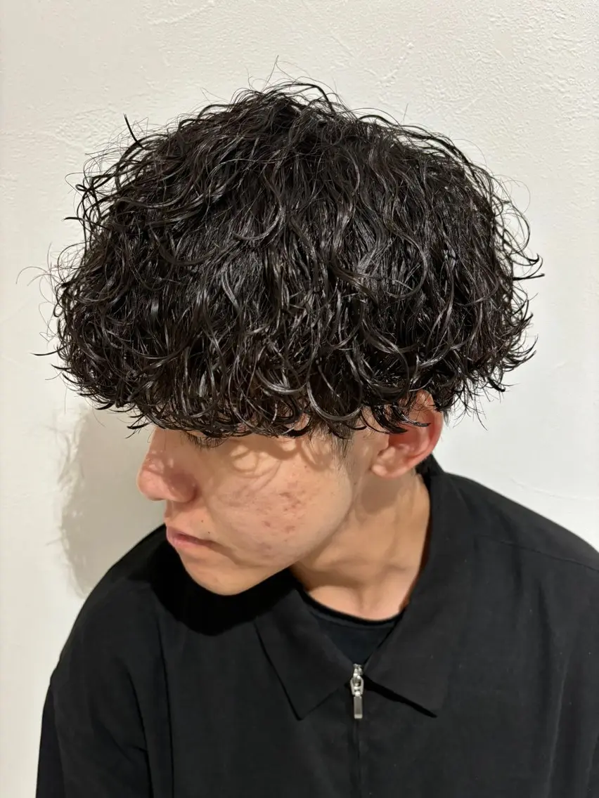 パーマ メンズ メンズパーマ ボブ/レイヤー /河内温太のヘアスタイル