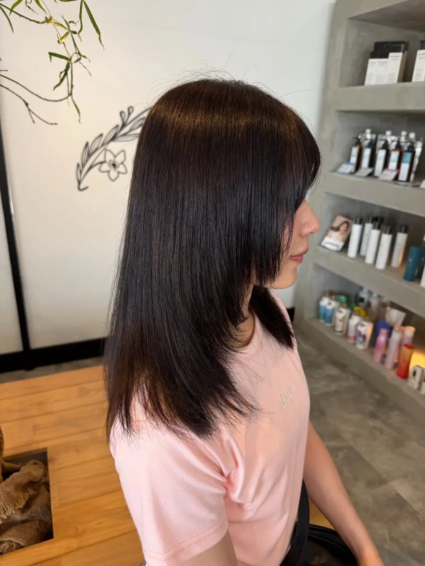 ミディアム 🍒暖色カラー🌹 栗俣嵐のヘアスタイル