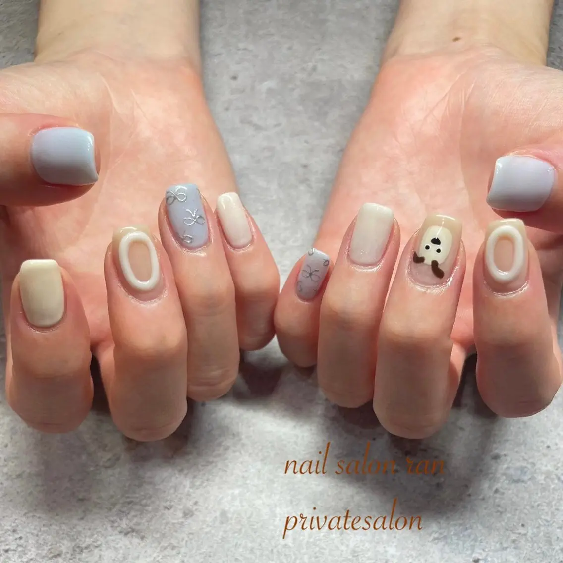 ネイル ハンドネイル ハンドケア nailsalon ranのネイルデザイン
