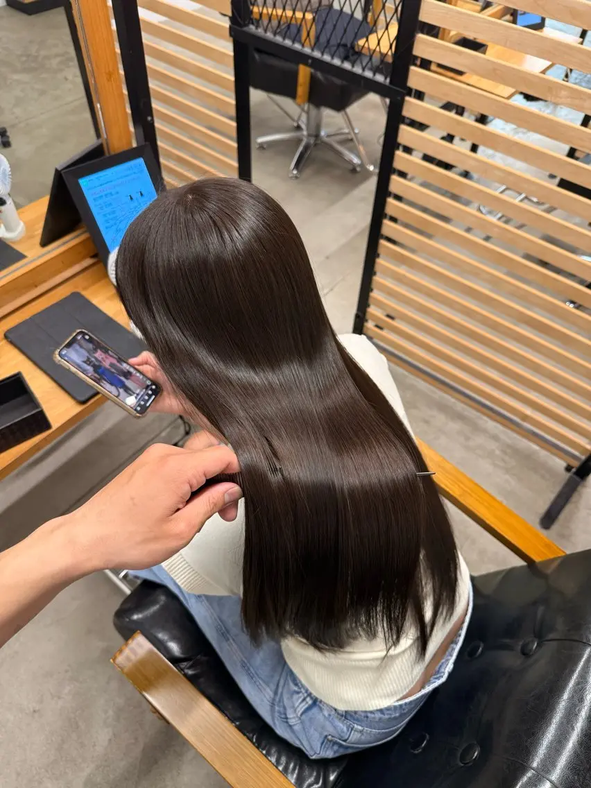 透明感カラー🩵➕カット💇♀️➕トリートメントの写真