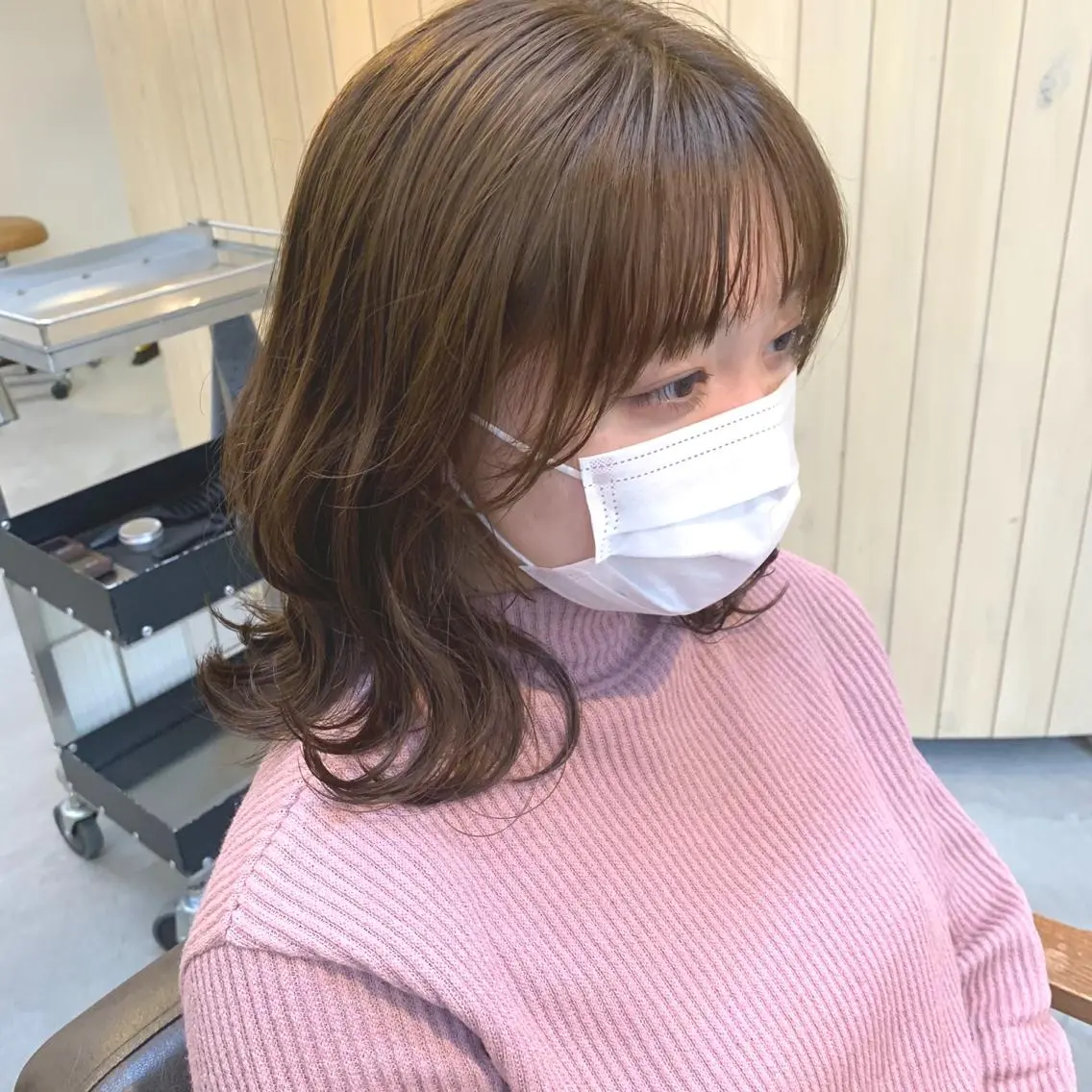 ミディアム カラー ヘアカラー 綿貫 美雪のヘアスタイル