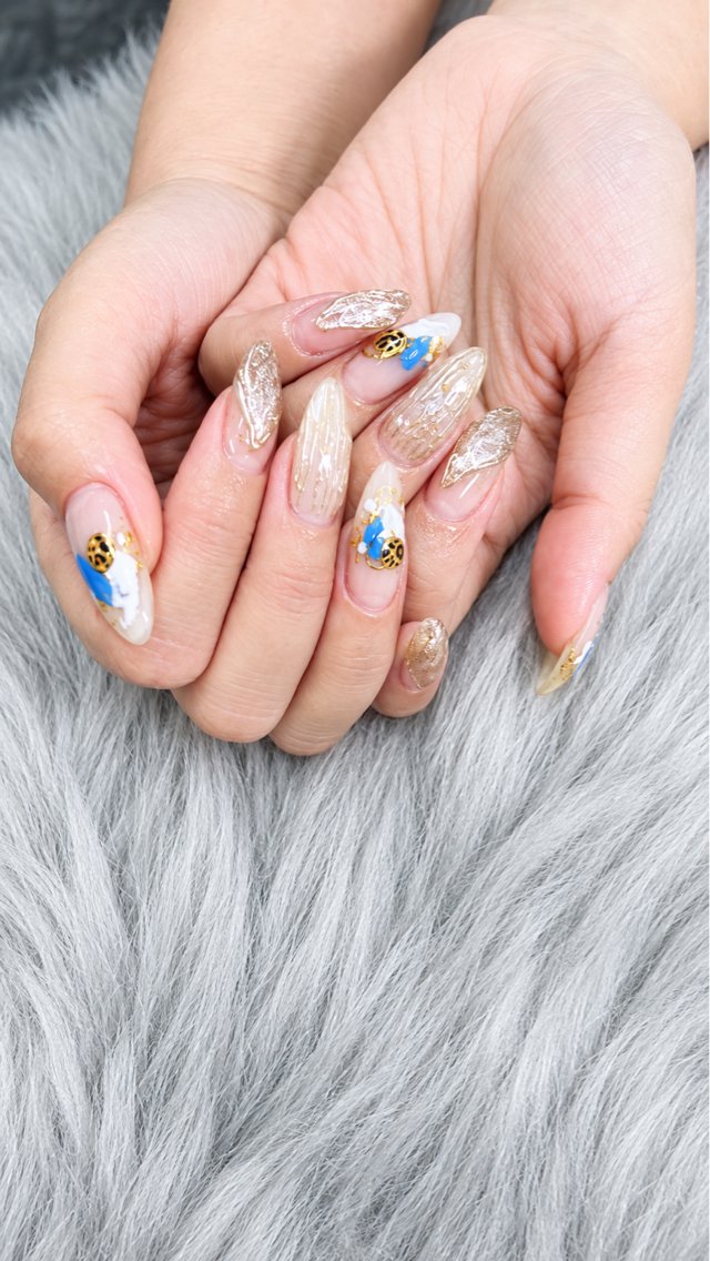 【オフ込み・ケア込み】強すぎない「ニュアンスレオパード(ヒョウ柄)」🥰の写真