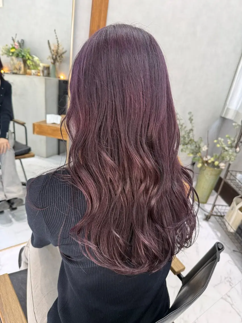 ロング カラー カット ヘアカラー トリートメント 透明感カラー/パーマ 🌀アオノのヘアスタイル