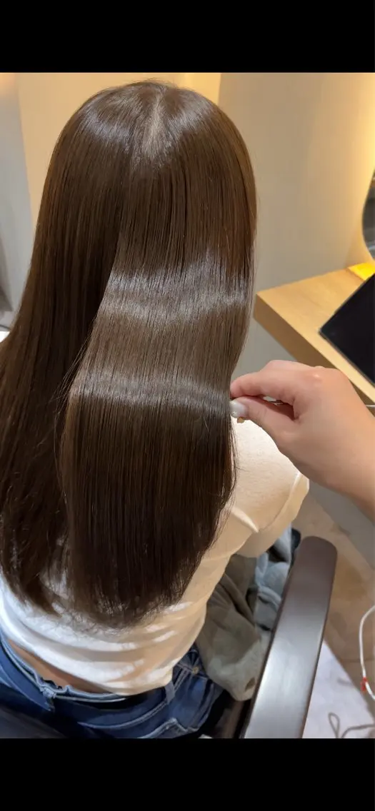 ロング カラー ロングカット/ うる艶カラー/ユイのヘアスタイル