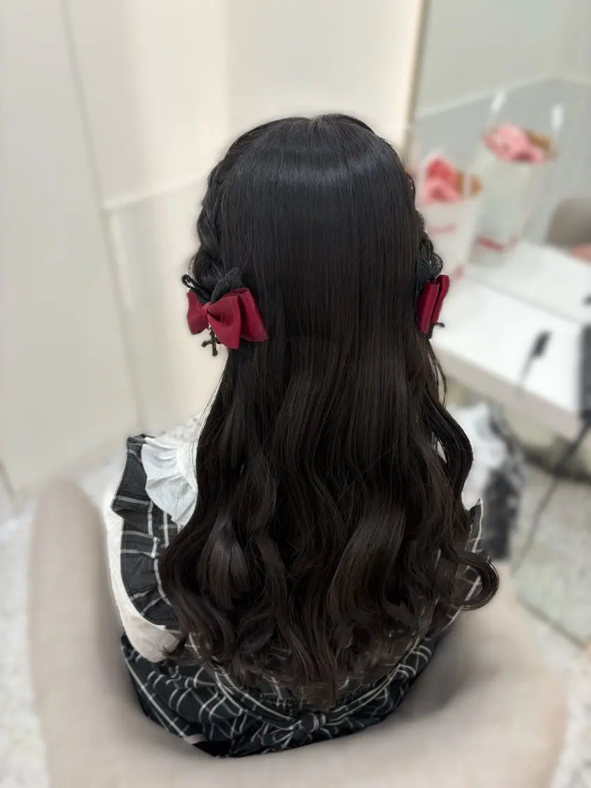 ヘアアレンジ ゆうひ🎀艶カラー/ ヘアメ/チョコカラーのヘアスタイル