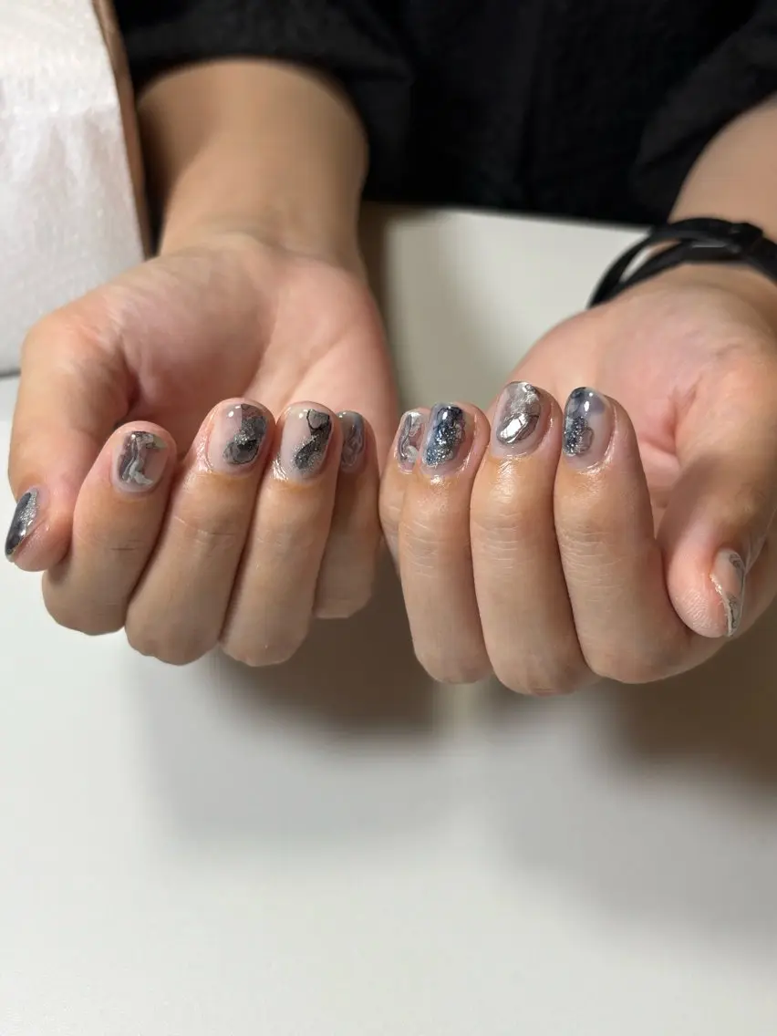 ネイル アートネイル ネイビー kotone / toneのネイルデザイン