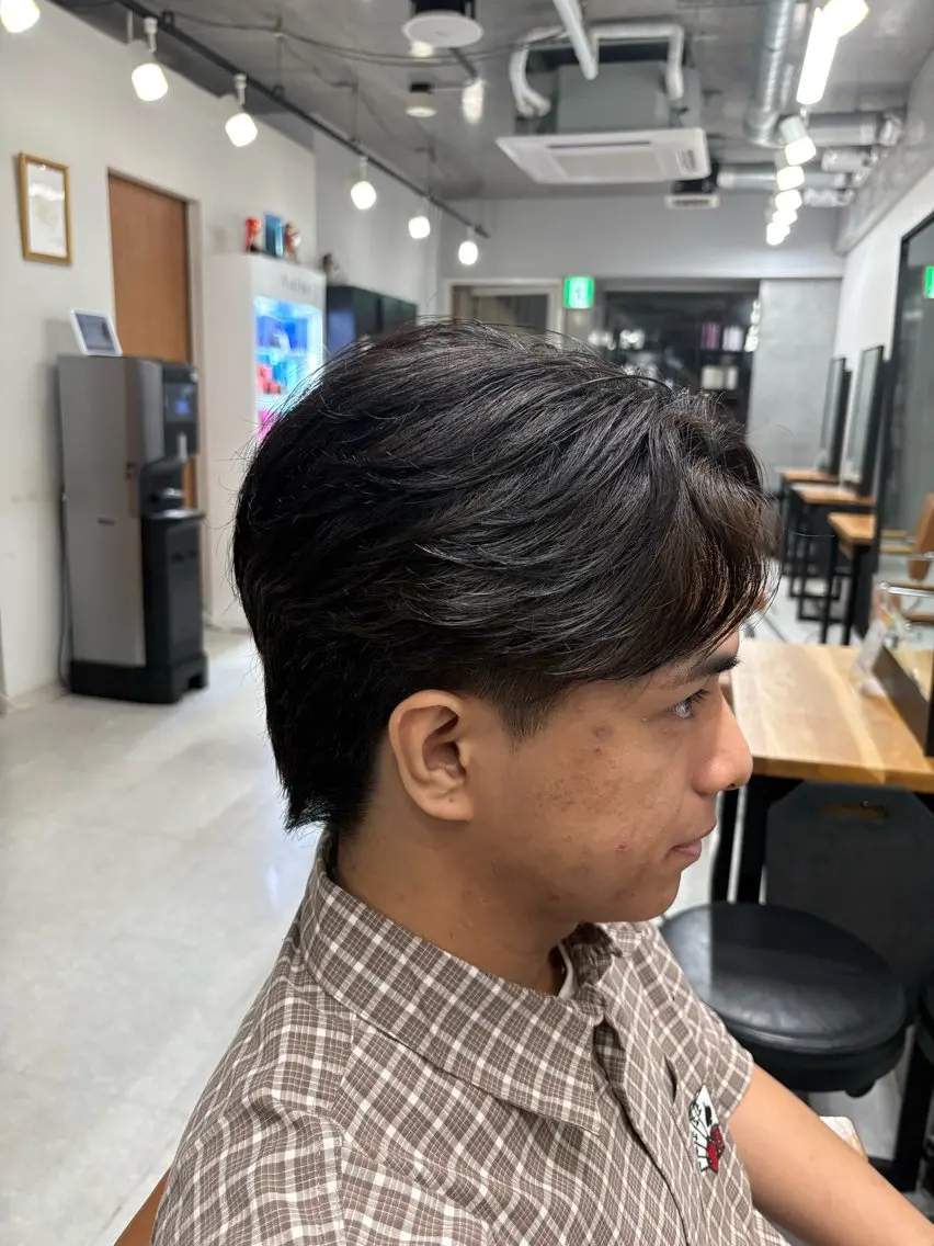 ショート メンズ ダウンパーマ メンズパーマ 下北沢メンズパーマ 特化園田 楓莉のヘアスタイル