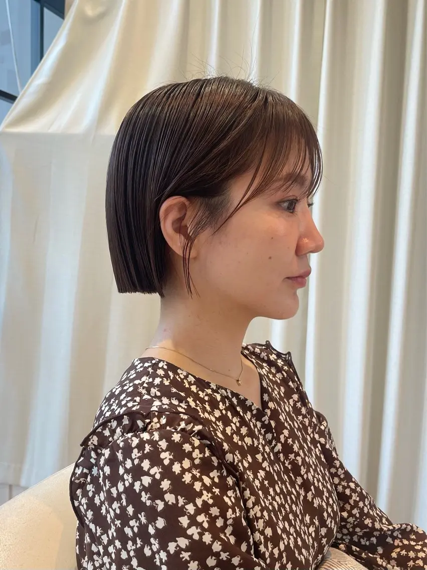 ショート カラー カット ヘアカラー トリートメント サエ/ レイヤー/パーマのヘアスタイル