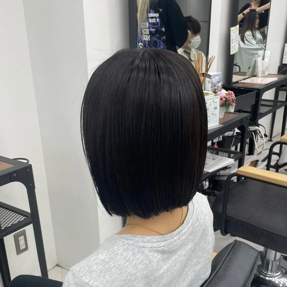 セミロング カラー パーマ ヘアアレンジ メンズ トリートメント mona/ ストレートスタイル✨のヘアスタイル