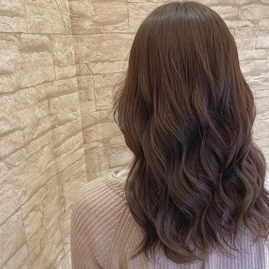 セミロング カラー 韓国風🇰🇷 MAAYAのヘアスタイル