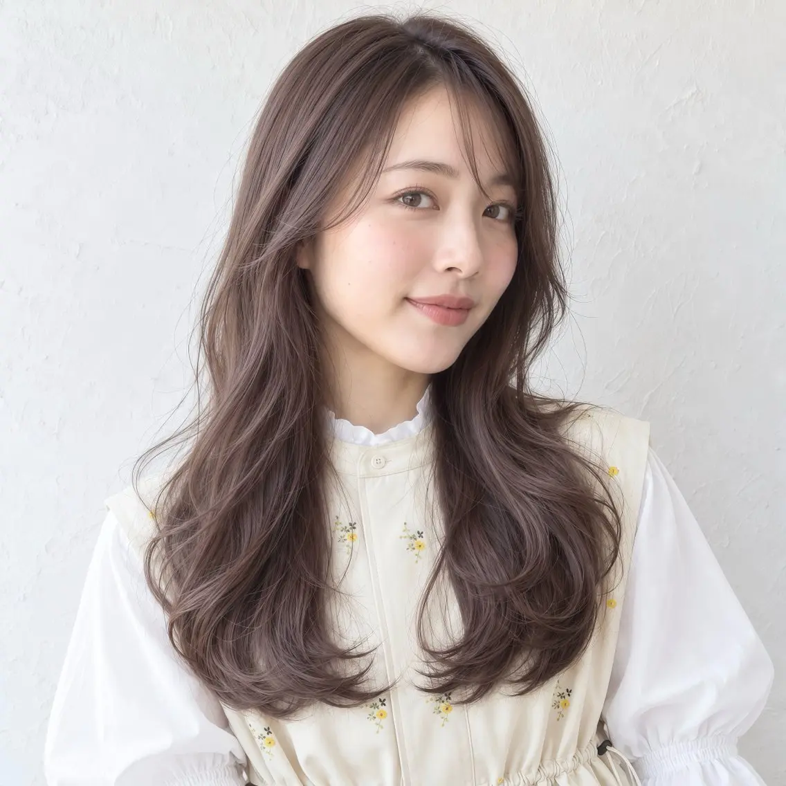 ロング カラー 透明感カラー グレージュ ラベンダーカラー ラベンダーグレージュ ラベンダーグレー カット ヘアカラー トリートメント 銀座/モテ🤍垢抜け レイヤー/あさみのヘアスタイル