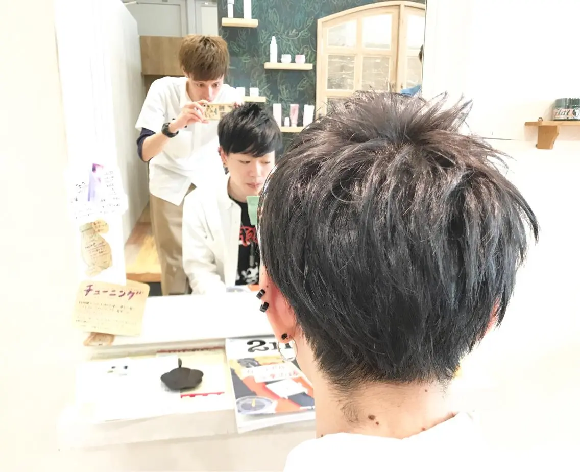 ショート カラー メンズ メンズ指名多数!! 田島史也のヘアスタイル