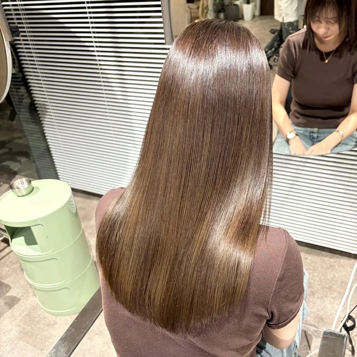 ロング カラー 髪質改善 縮毛矯正 城慎太郎 大濠/大人ロングのヘアスタイル