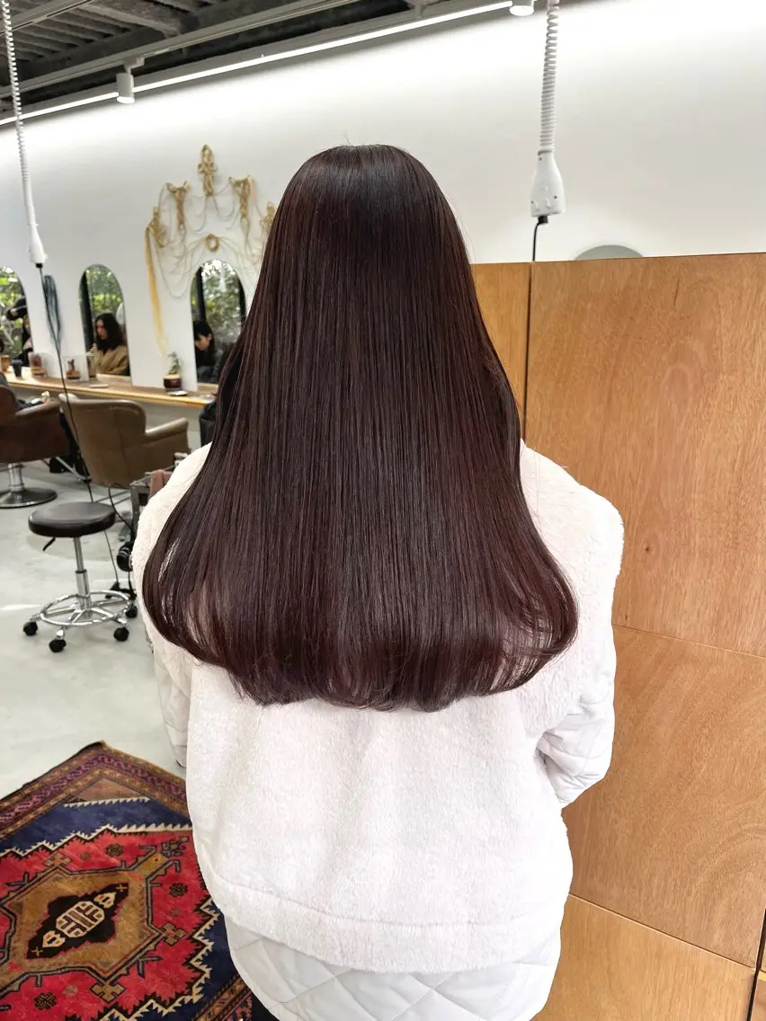 ロング カラー ヘアアレンジ ブリーチ ダブルカラー ブリーチなしカラー ena/ブリーチなし 透明感・レイヤー🎀のヘアスタイル