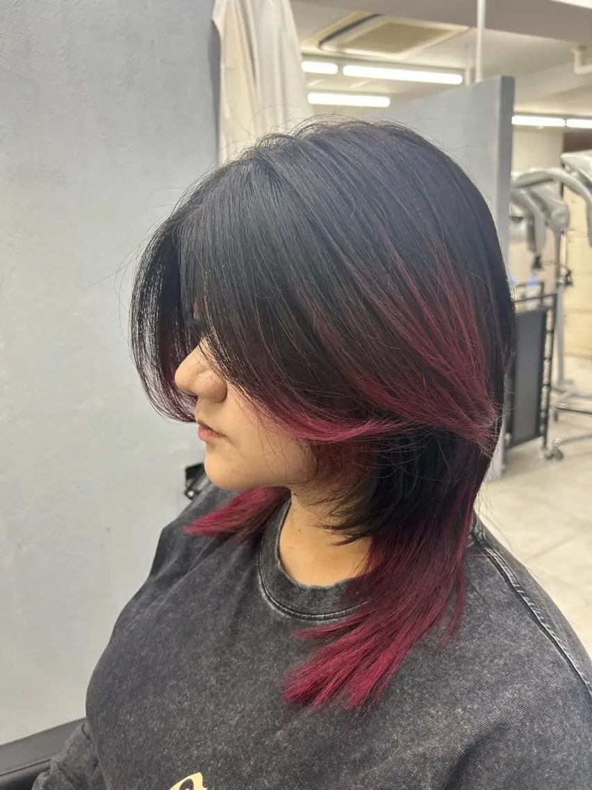 セミロング カットモデル急募🌈 技術責任者久保のヘアスタイル