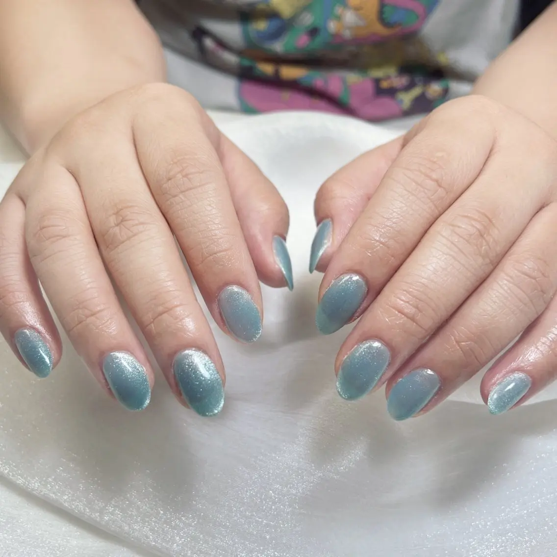 ネイル キラキラネイル 韓国ネイル マグネットネイル ピンク 春ネイル ハンドネイル Nail salon 木にいるのネイルデザイン
