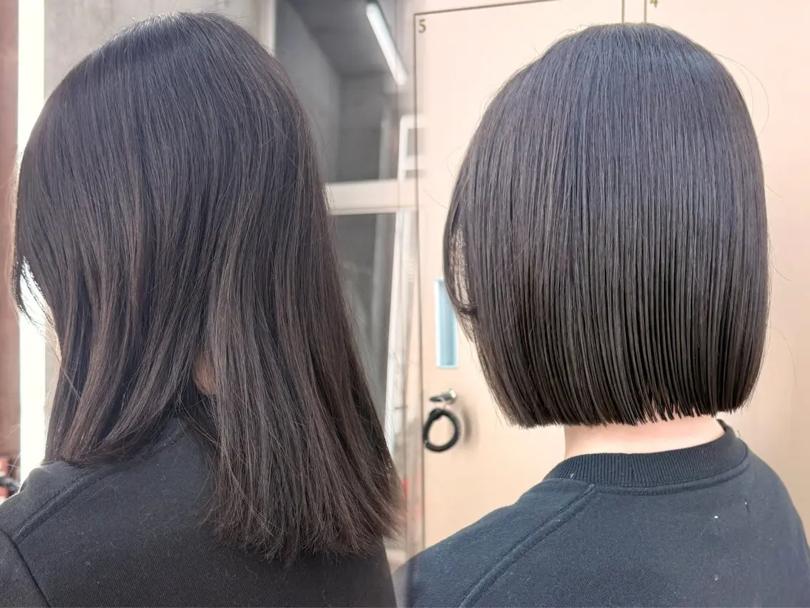 ミディアム カット トリートメント 縮毛矯正/艶髪🦋 透明感　ゆうとのヘアスタイル