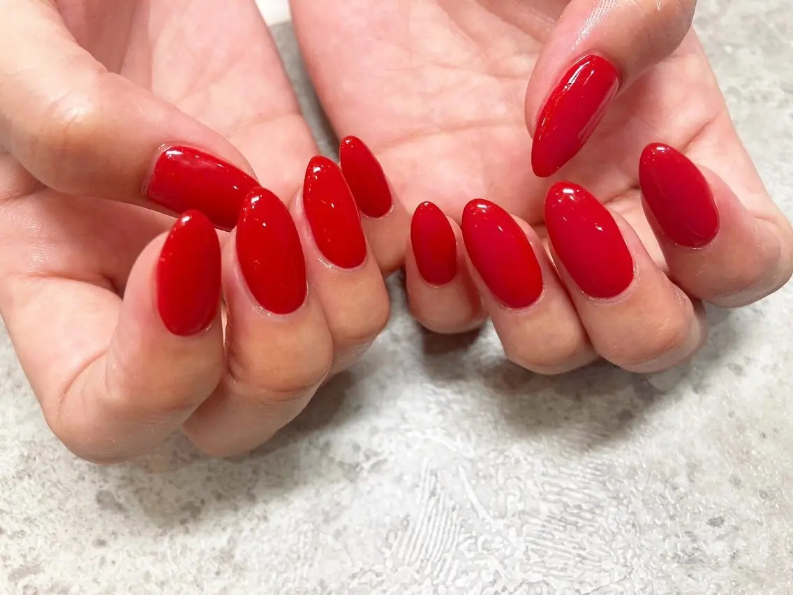【チップ長さ出しコース💅オフ込ワンカラー】の写真