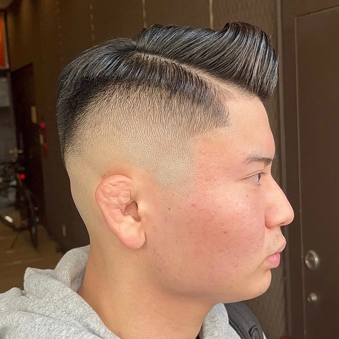 ショート メンズ フェードカット メンズパーマ スキンフェード スペインカール 立川/メンズパーマ 厚進太郎のヘアスタイル
