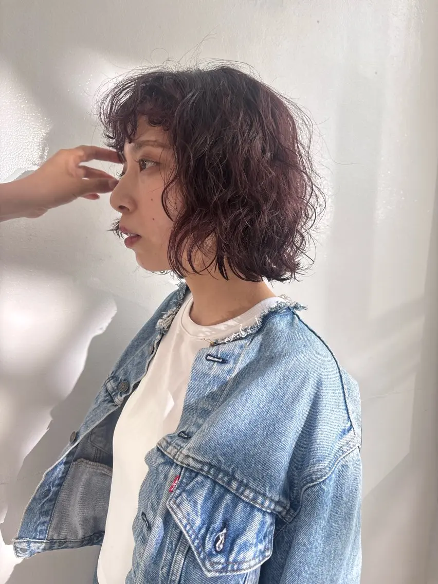 ショート カット パーマ 山本 千尋のヘアスタイル