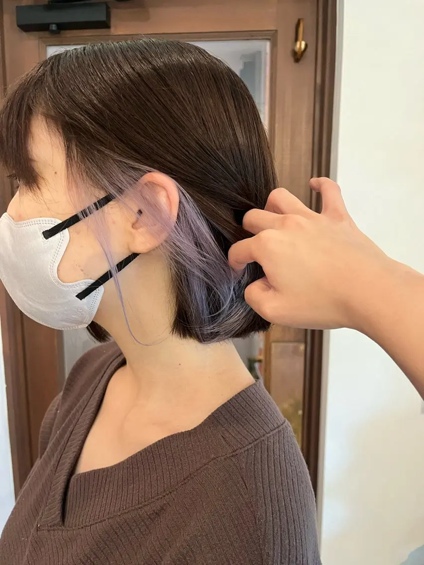 ミディアム 柴田 さくら/パーマモデルのヘアスタイル
