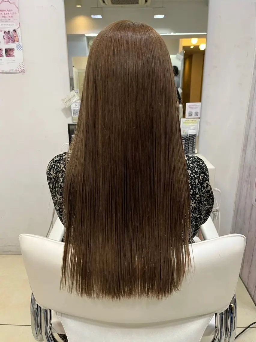ロング ヘアカラー [髪質改善カラー] 光^._.^のヘアスタイル
