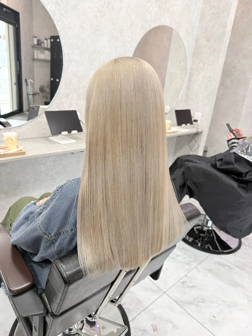 ロング カラー 🌺ハイトーン🌺 矢葺 なぎさ🌺🌺のヘアスタイル