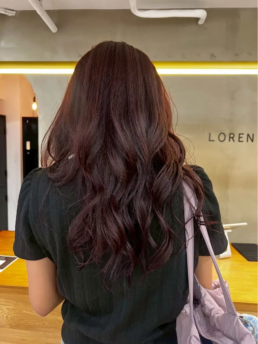 ロング カラー ヘアカラー トリートメント あやか🩰 カラーモデル/栄のヘアスタイル