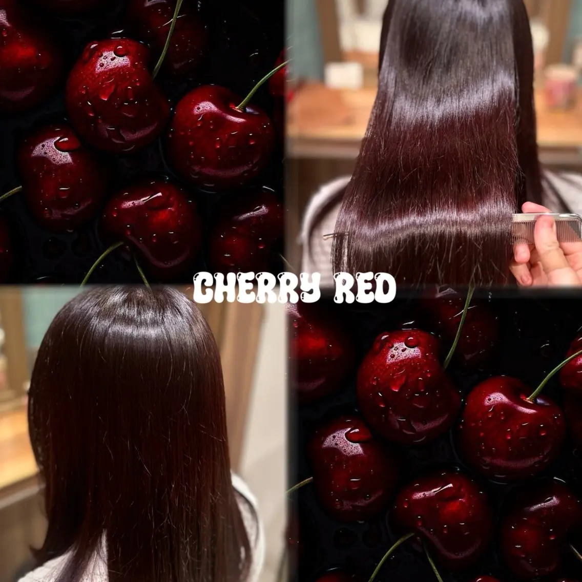 カラー ダブルカラー レッドカラー ヘアカラー リノ🖤艶髪 カラー🖤🇰🇷のヘアスタイル