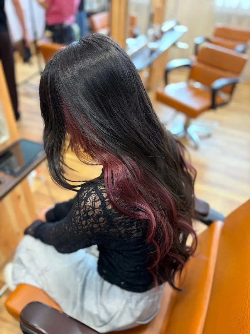 ロング カラー tetote ミコのヘアスタイル