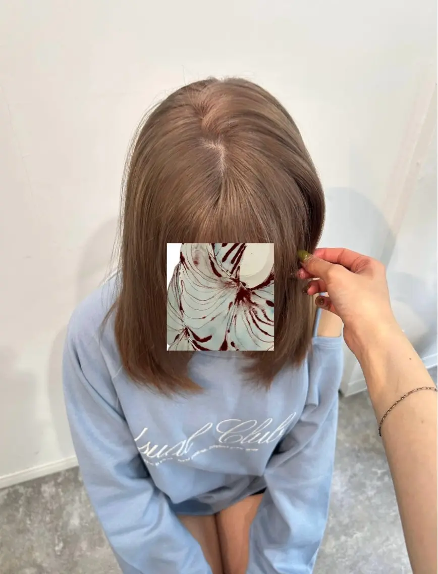ミディアム カラー ヘアカラー ケアブリーチ: Y u a n🧼のヘアスタイル