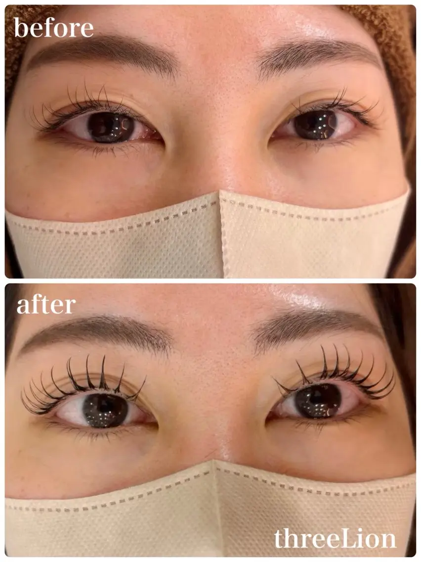 マツエク・マツパ ナチュラル マツエク threeLion ネイル&アイラッシュのネイルデザイン