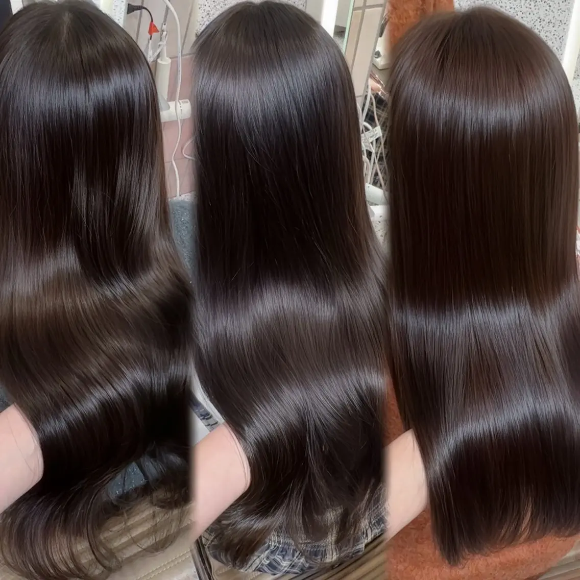 ロング カット ヘアカラー トリートメント misaki 🩵 レイヤー/艶カラーのヘアスタイル