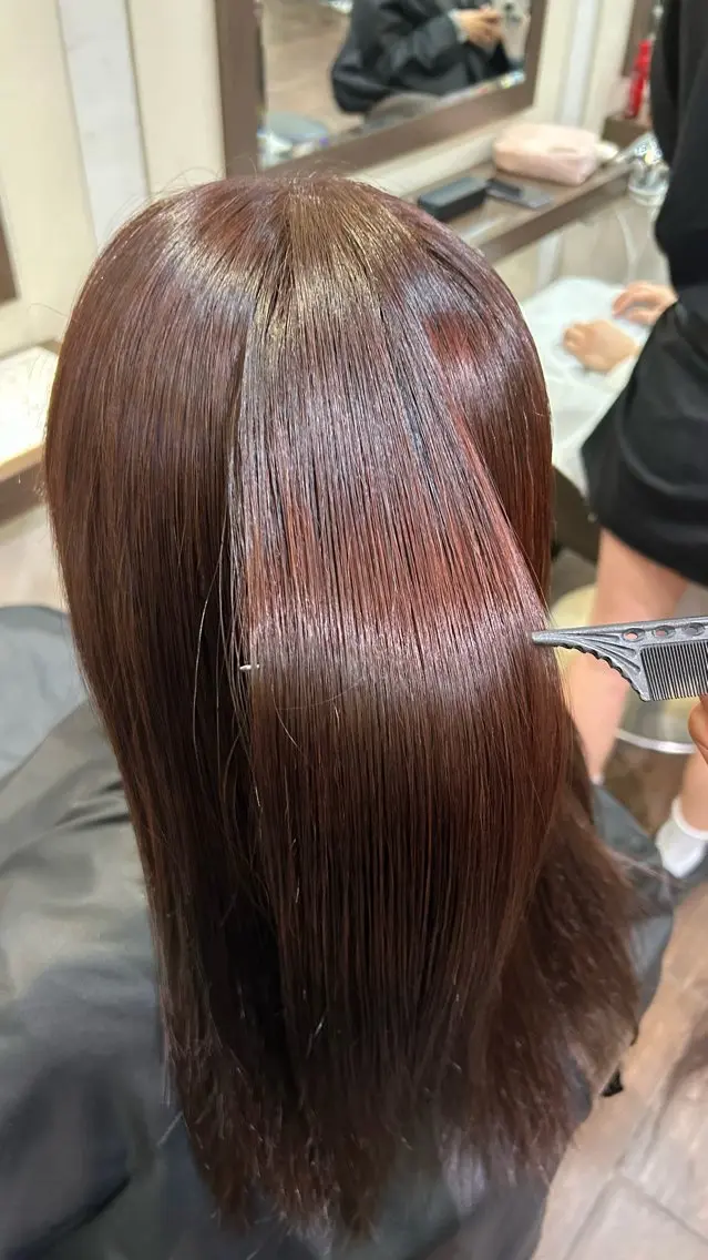 セミロング カラー ブリーチ ダブルカラー ハイトーンカラー ブリーチなしカラー トリートメント ヘアカラー トリートメント デザイン/ボブ/ メンズ/ココネ⭐️のヘアスタイル